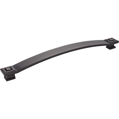 Jeffrey Alexander 12" Center-to-Center Brushed Oil Rubbed Bronze Square Delmar Appliance Handle 585-12DBAC